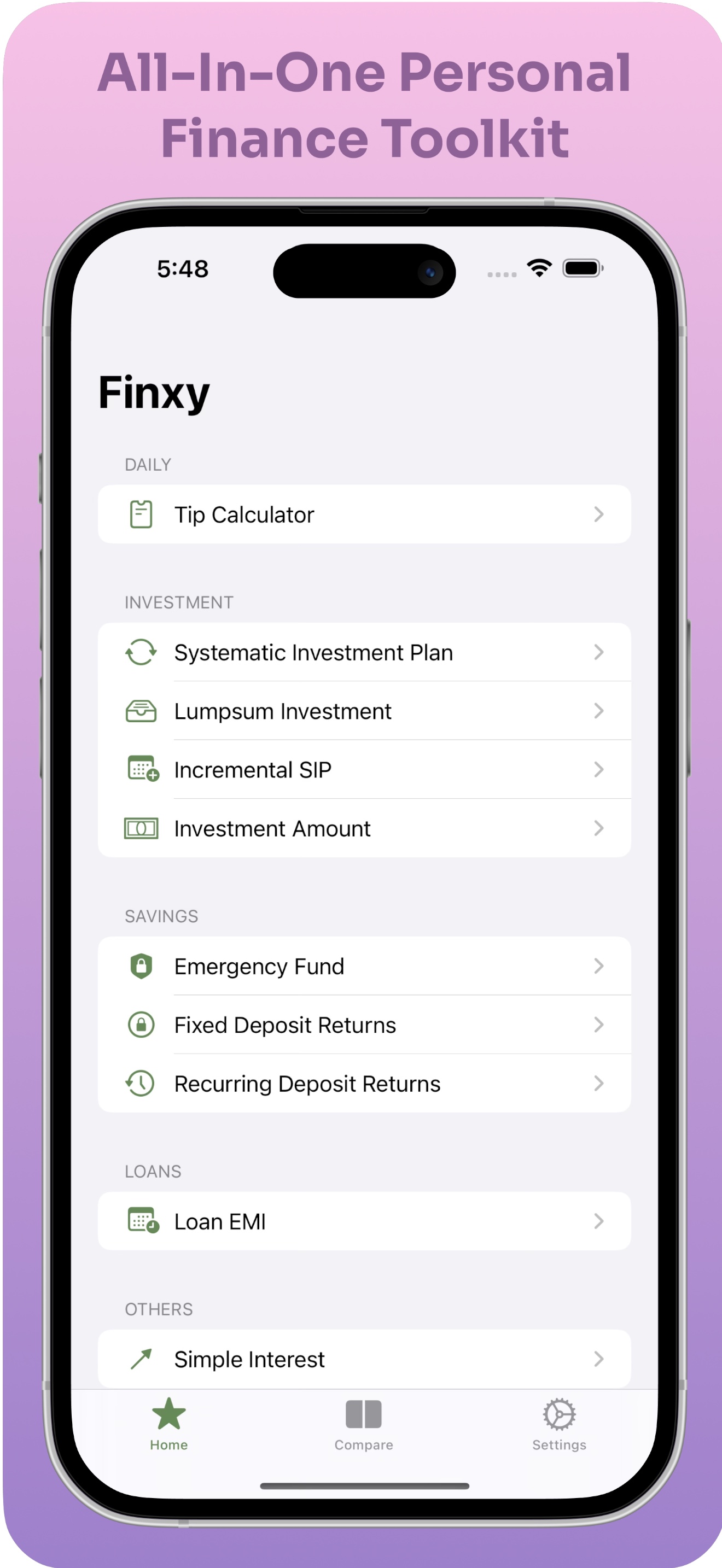 Finxy screenshot 1